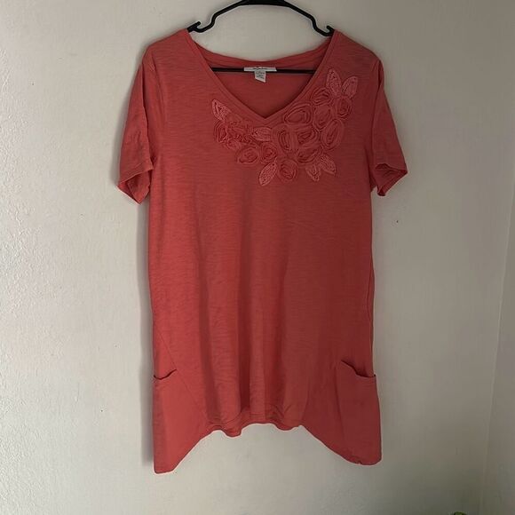 Style & co. Size Xl Peach pink Blouse - Picture 1 of 5